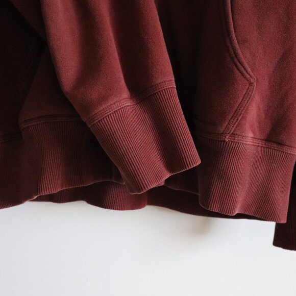 Eddie‎ Bauer Men's Sz XXL Red Full Zip Hooded Long Sleeve Sherpa Pocket Sweater - Picture 8 of 15